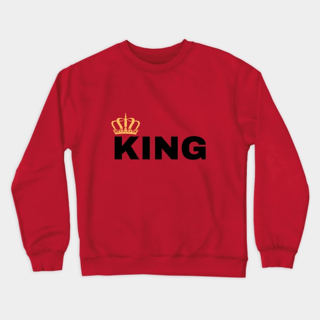 KING Crewneck Sweatshirt by Nhyira